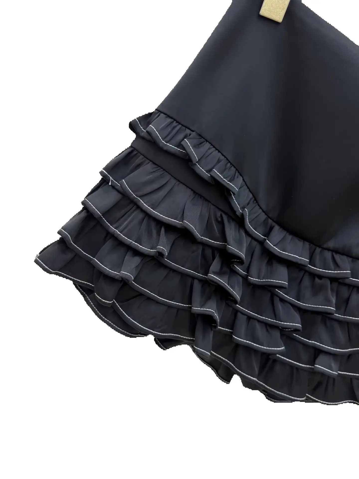 Spring/Summer Women High Waist Tiered Ruffle Solid Mini Skirt A-line Zipper Loose Fashion Casual Half Skirt
Spring/Summer Women High Waist Tiered Ruffle Solid Mini Skirt A-line Zipper Loose Fashion Casual Half Skirt 