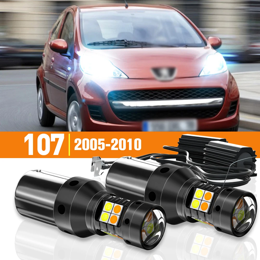 Двухрежимный сигнал поворота и дневные ходовые огни для Peugeot 107 2005-2010 2006 2007 2008, аксессуары Canbus, 2 шт.
Двухрежимный сигнал поворота и дневные ходовые огни для Peugeot 107 2005-2010 2006 2007 2008, аксессуары Canbus, 2 шт.