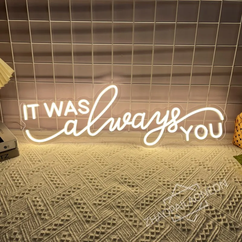 It was Always You LED Neon Sign with Dimmable Wall Decor for Bedroom Living Room Party Wedding Girls Birthday Wall Light Decor
It was Always You LED Neon Sign with Dimmable Wall Decor for Bedroom Living Room Party Wedding Girls Birthday Wall Light Decor