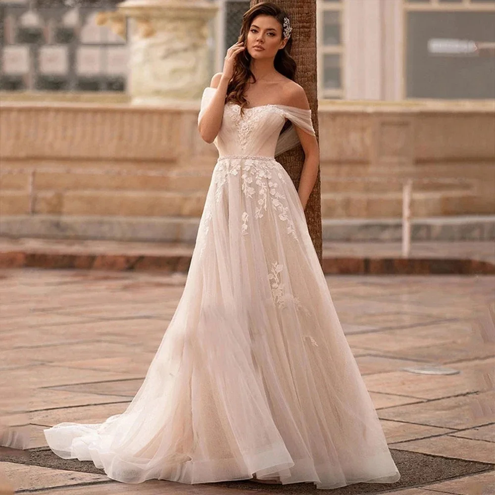 Bohemian Princess Vestidos De Novia Customized Sexy Off Shoulder Plus Size Wedding Dresses Appliques Vestido De Noiva
Bohemian Princess Vestidos De Novia Customized Sexy Off Shoulder Plus Size Wedding Dresses Appliques Vestido De Noiva