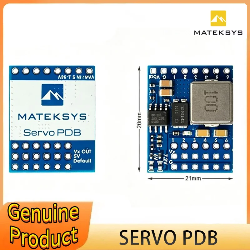 Matek SVPDB-8S Servo PDB 4A BEC 5.5-36V To 5-8.2V 5V/6V/7.2V/8.2V Servo Distribution Board for RC Fixed Wing FPV Drone
Matek SVPDB-8S Servo PDB 4A BEC 5.5-36V To 5-8.2V 5V/6V/7.2V/8.2V Servo Distribution Board for RC Fixed Wing FPV Drone