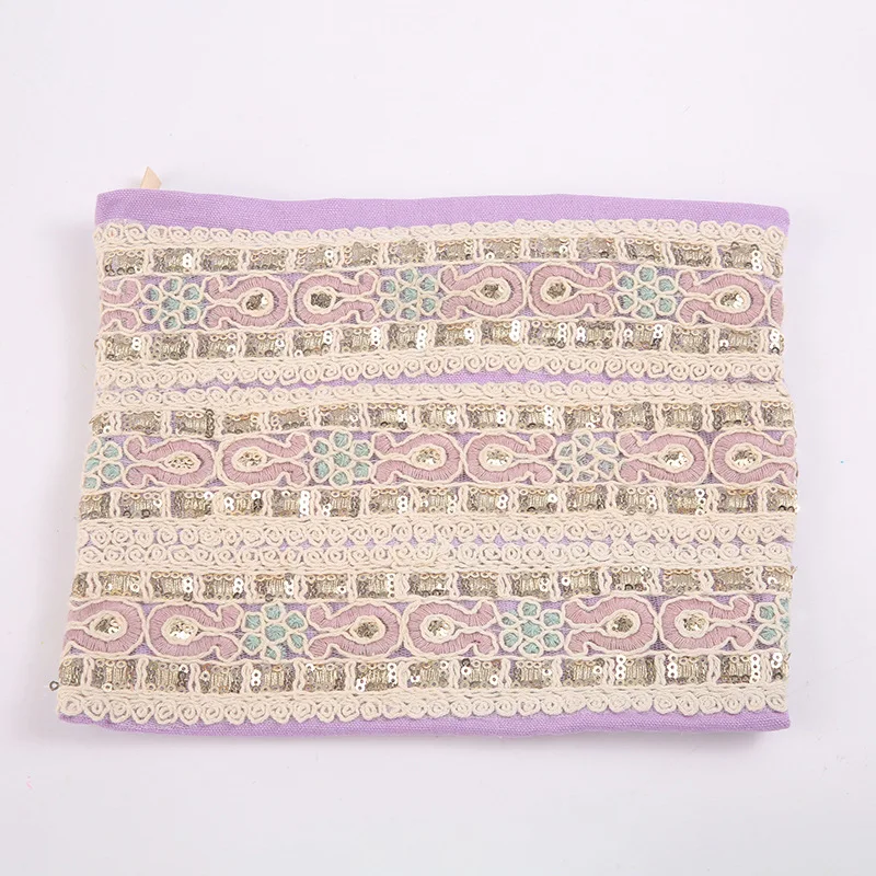 Cosmetic Bags National Sequins Patchwork Canvas Large Capacity Protable Travel Makeup Bag Mix Color
Cosmetic Bags National Sequins Patchwork Canvas Large Capacity Protable Travel Makeup Bag Mix Color