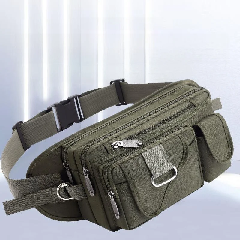 Men's Oxford Cloth Waist Bag Large Capacity Multi-Pocket for Business Outdoor Work Site Waterproof Wear-Resistant Chest Bag
Men's Oxford Cloth Waist Bag Large Capacity Multi-Pocket for Business Outdoor Work Site Waterproof Wear-Resistant Chest Bag