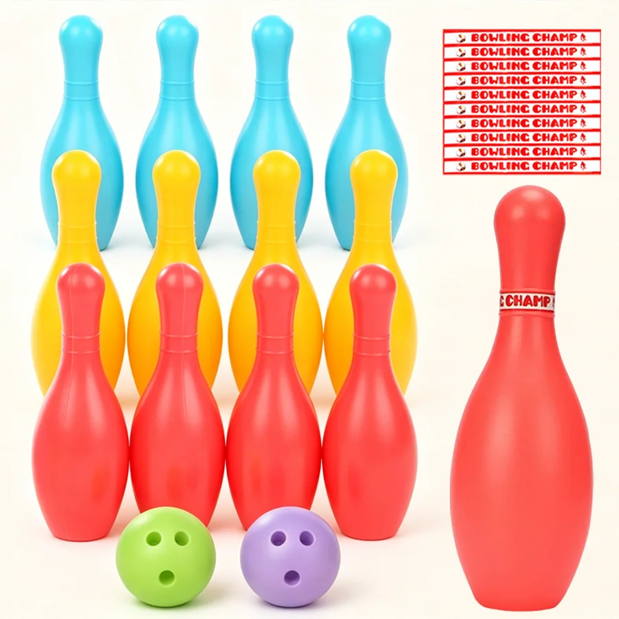 Portable Colorful Plastic Bowling Set For Kids 10 Pins 2 Balls Indoor Backyard Outdoor Sports Interactive Play Toy XJM
Portable Colorful Plastic Bowling Set For Kids 10 Pins 2 Balls Indoor Backyard Outdoor Sports Interactive Play Toy XJM