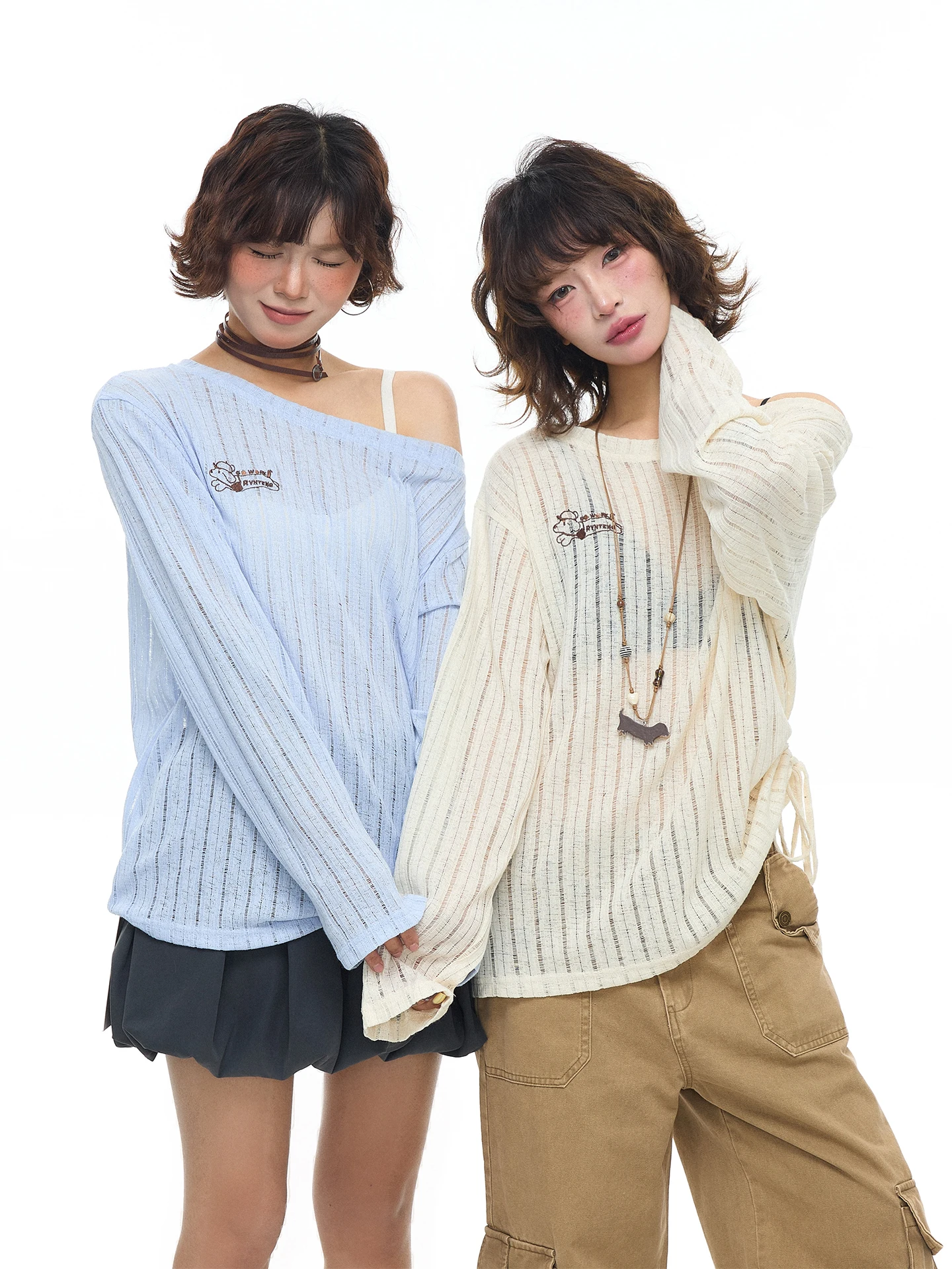 Chen Zhanlao Store American Retro Light Spicy Girl Knitted Sweater Early Spring Loose Gathered Long Sve oulder T-irt
Chen Zhanlao Store American Retro Light Spicy Girl Knitted Sweater Early Spring Loose Gathered Long Sve oulder T-irt