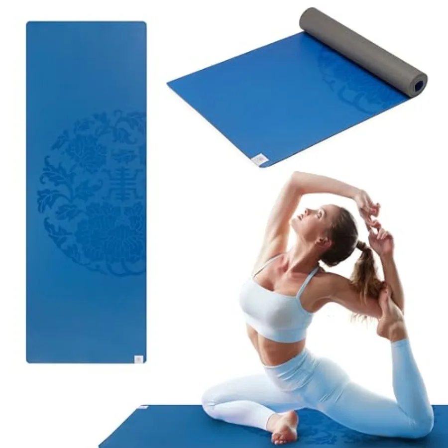 Dry-Grip Yoga Mat - 5mm Thick Non-Slip Exercise and Fitness Mat for Standard or Hot Yoga Pilates and Floor Workouts - Cushioned
Dry-Grip Yoga Mat - 5mm Thick Non-Slip Exercise and Fitness Mat for Standard or Hot Yoga Pilates and Floor Workouts - Cushioned