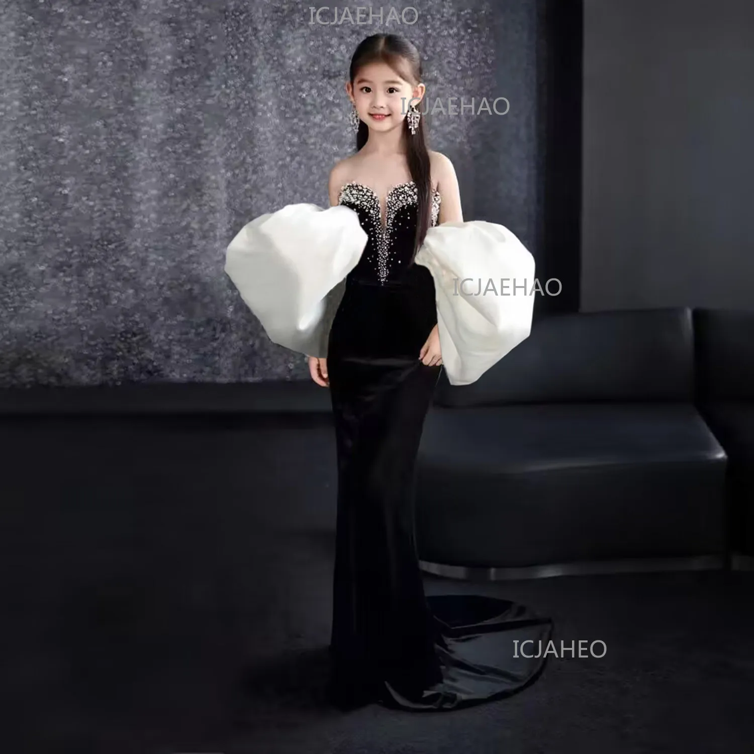 Girls Model Catwalk Performance Dress Fair Slim Fit Kids Birthday Host Piano Violin Evening Gown Party Dress
Girls Model Catwalk Performance Dress Fair Slim Fit Kids Birthday Host Piano Violin Evening Gown Party Dress