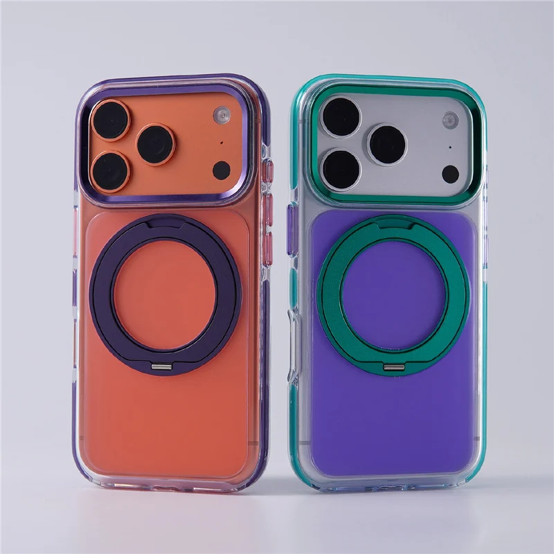 Rotating Magnetic Bracket Hit Color Frosted Shockproof Case For iPhone 17Pro 18 17 Pro Max Alloly Lens Frame For Magsafe Cover
Rotating Magnetic Bracket Hit Color Frosted Shockproof Case For iPhone 17Pro 18 17 Pro Max Alloly Lens Frame For Magsafe Cover