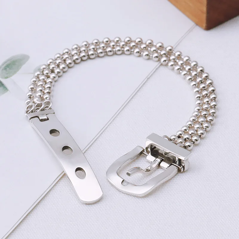 BOCAI New s925 Sterling Silver Korean Edition Versatile Fashion Beads Bracelets Gifts
BOCAI New s925 Sterling Silver Korean Edition Versatile Fashion Beads Bracelets Gifts