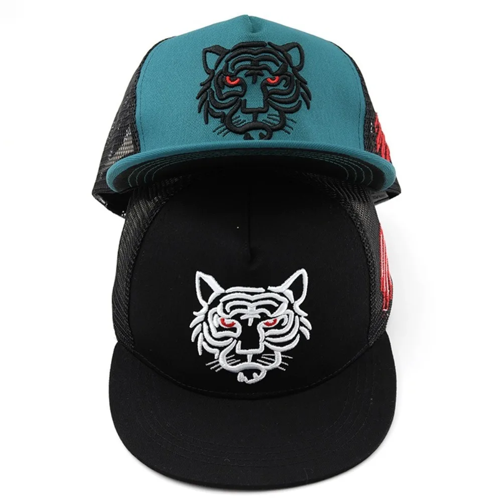 Fashion Adjustable Baseball Cap Tiger Embroidery Breathable Trucker Caps Mesh Sunscreen Cap Unisex
Fashion Adjustable Baseball Cap Tiger Embroidery Breathable Trucker Caps Mesh Sunscreen Cap Unisex