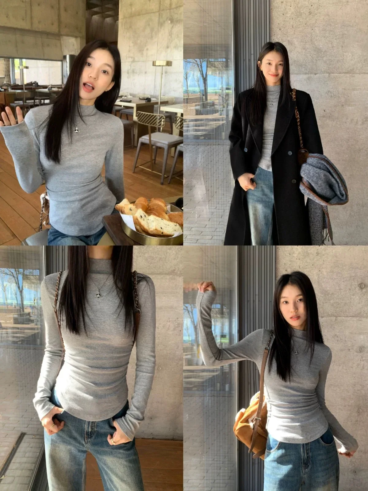 plus Size Women's Long Sleeve Fleece Lined Waist Cinching Half High Neck Base Shirt Slim Fit T-Shirt Inner Wear Casual Top
plus Size Women's Long Sleeve Fleece Lined Waist Cinching Half High Neck Base Shirt Slim Fit T-Shirt Inner Wear Casual Top
