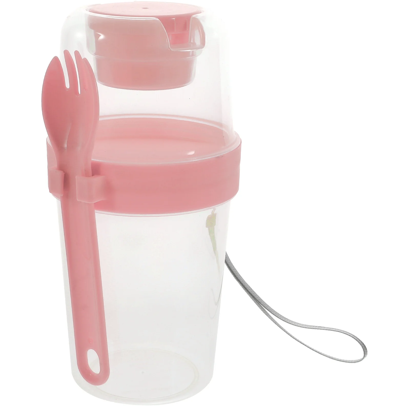 Portable Double layer Salad Cup 300ml 500ml White Oats Containers Overnight Jars Lid Yogurt Storage Leak proof PP
Portable Double layer Salad Cup 300ml 500ml White Oats Containers Overnight Jars Lid Yogurt Storage Leak proof PP