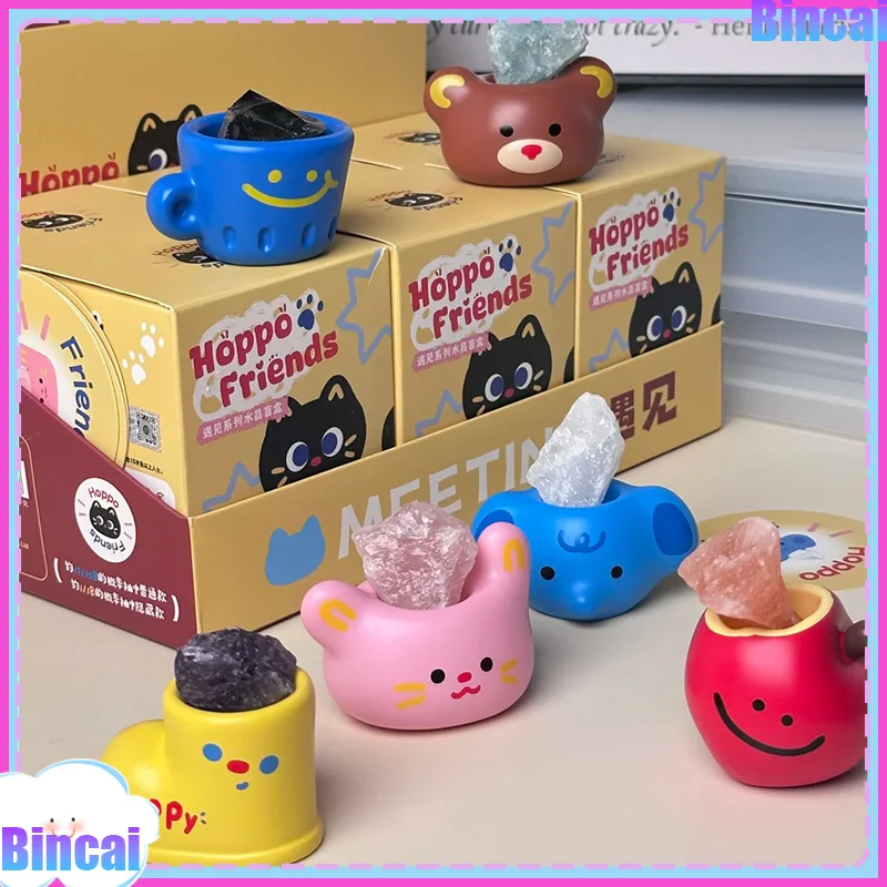 Аутентичные Hoppo Friends Encounter Series Crystal Blind Box, милые мультяшные настольные украшения, коллекционные фигурки, украшения
Аутентичные Hoppo Friends Encounter Series Crystal Blind Box, милые мультяшные настольные украшения, коллекционные фигурки, украшения