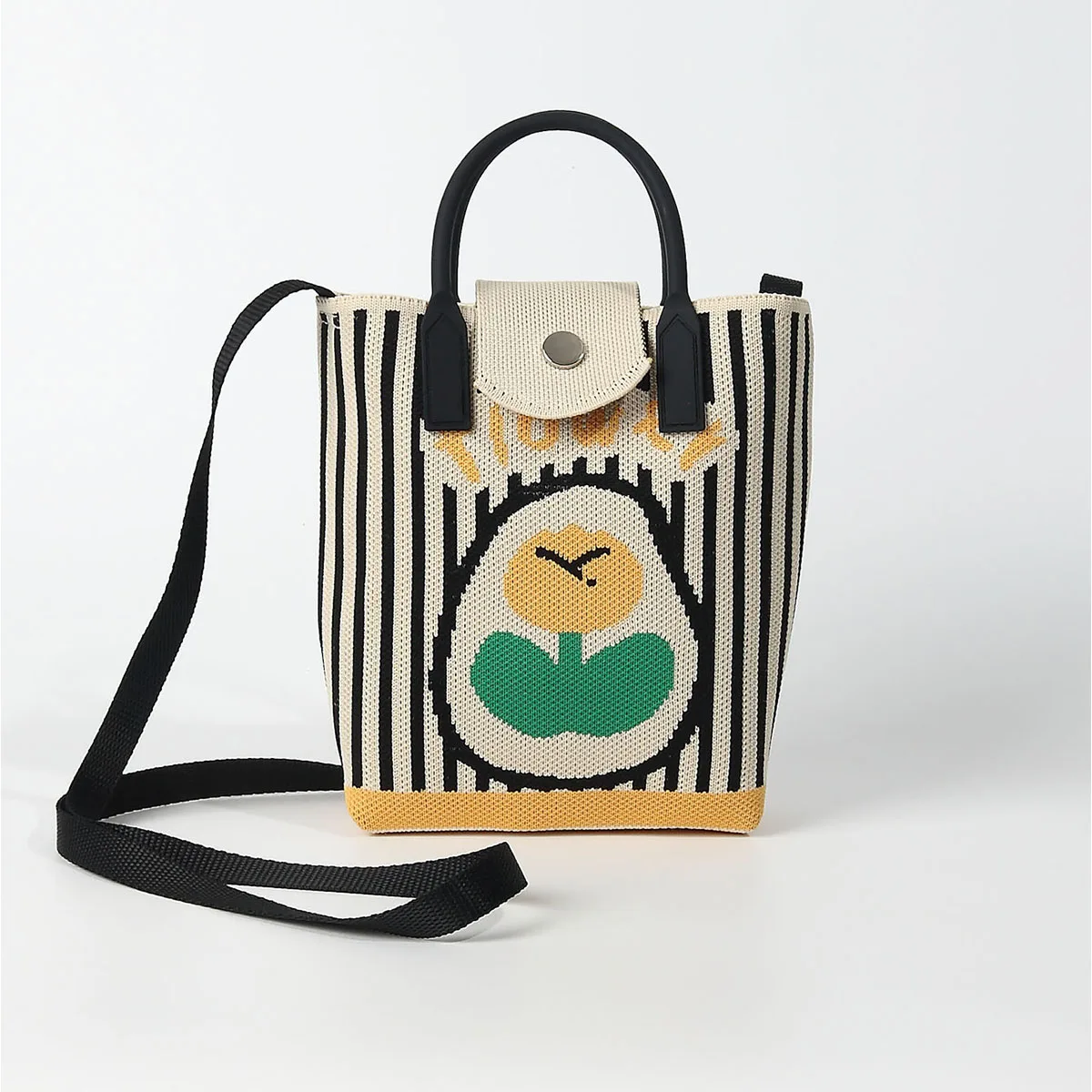 Retro Simple Contrasting Color Cartoon Knitted Hand-Held Mobile Phone Bag, Durable Shoulder Strap for Single Shoulder or Cross-Body Wear, Can Carry Mobile Phones, Cosmetics, Lipstick, Keys and Other Items, Suitable for All Seasons, Soft, Foldable and Brea 
Retro Simple Contrasting Color Cartoon Knitted Hand-Held Mobile Phone Bag, Durable Shoulder Strap for Single Shoulder or Cross-Body Wear, Can Carry Mobile Phones, Cosmetics, Lipstick, Keys and Other Items, Suitable for All Seasons, Soft, Foldable and Brea