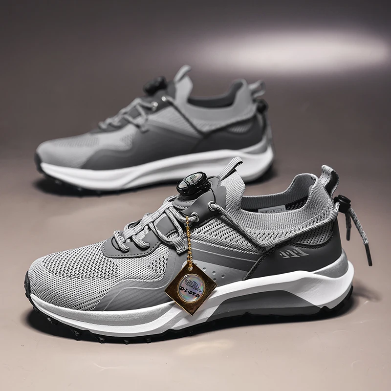 Summer New Breathable Mens Sports Shoes Elastic Shock-absorbing Lace Up Running Shoes Fashionable and Lightweight Walking Shoes
Summer New Breathable Mens Sports Shoes Elastic Shock-absorbing Lace Up Running Shoes Fashionable and Lightweight Walking Shoes