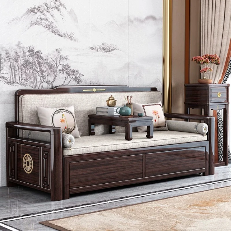 YJQ new Chinese solid wood Arhat bed small apartment Zen push-pull retractable dual-purpose sofa bed
YJQ new Chinese solid wood Arhat bed small apartment Zen push-pull retractable dual-purpose sofa bed