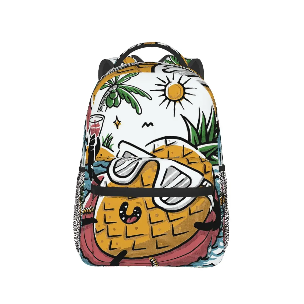 Cartoon Tropical Pineapple Themed Backpack Hot Sale Daypack Large Capacity Kids BookBag School Bag Shoulder Bags for Men Women
Cartoon Tropical Pineapple Themed Backpack Hot Sale Daypack Large Capacity Kids BookBag School Bag Shoulder Bags for Men Women