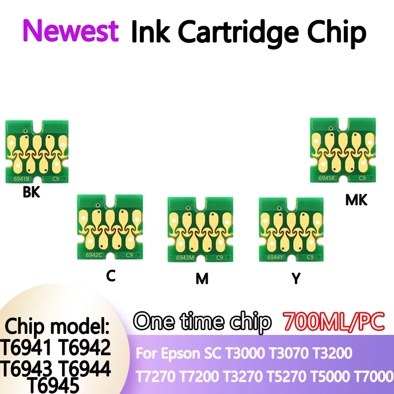 T6941-T6945 чипы картриджей для Epson T3000 T3070 T3200 T5200 T7200 T3270 T5270 T5000 T7000 чернильные чипы
T6941-T6945 чипы картриджей для Epson T3000 T3070 T3200 T5200 T7200 T3270 T5270 T5000 T7000 чернильные чипы