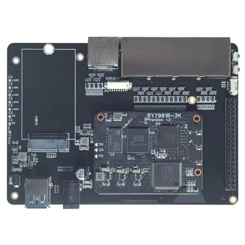 Router Development Board MT7981B With 6 Gigabit Ethernet Ports AX3000 Development Board
Router Development Board MT7981B With 6 Gigabit Ethernet Ports AX3000 Development Board
