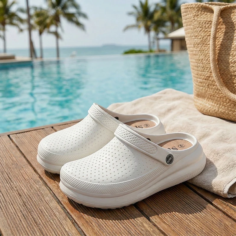 Hole Shoes Comfortable Lightweight Graden Shoes Casual Beach Slippers Sandals Waterproof Summer Flat Anti-Slip Home Slippers
Hole Shoes Comfortable Lightweight Graden Shoes Casual Beach Slippers Sandals Waterproof Summer Flat Anti-Slip Home Slippers