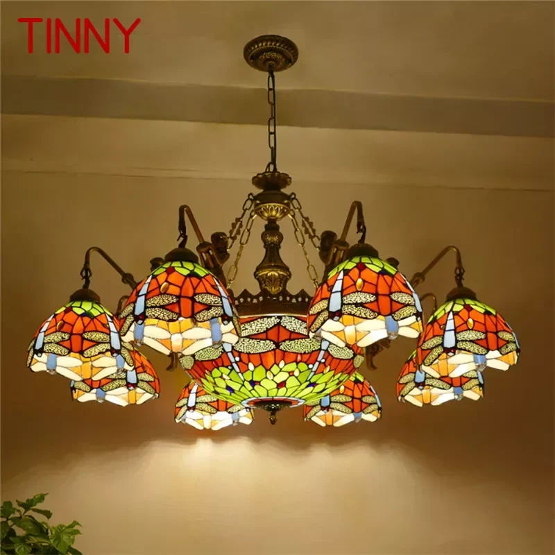 TINNY Tiffany European Living Room PendantLamp Vintage Creative Color Glass restaurant Bedroom Hotel Villa Chandelier Specifica
TINNY Tiffany European Living Room PendantLamp Vintage Creative Color Glass restaurant Bedroom Hotel Villa Chandelier Specifica