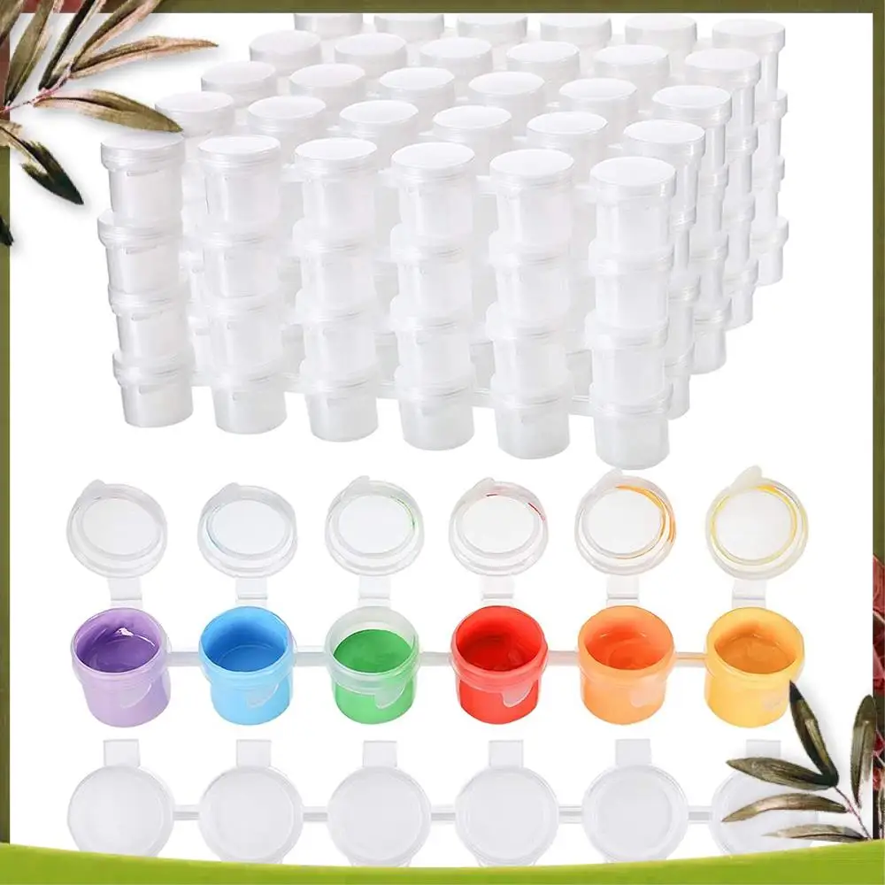 New-50 Strips Empty Paint Pots 5 Ml Paint Pots Strips Storage Containers Painting Arts Crafts Supplies, 300 Pots In Total
New-50 Strips Empty Paint Pots 5 Ml Paint Pots Strips Storage Containers Painting Arts Crafts Supplies, 300 Pots In Total