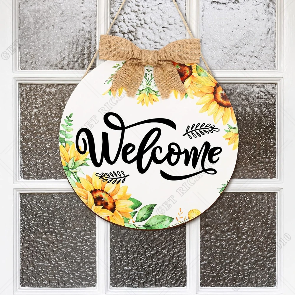 12x12 Inch Sunflower Welcome Door Summer Hanger Vintage Door Sign for Front Decor Gallery Decoration Farmhouse Pastoral Style
12x12 Inch Sunflower Welcome Door Summer Hanger Vintage Door Sign for Front Decor Gallery Decoration Farmhouse Pastoral Style