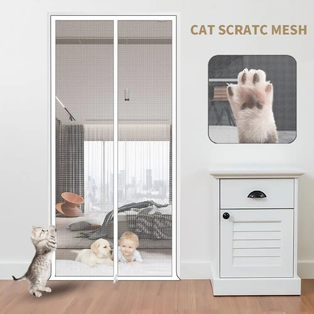 Anti-mosquito Mesh Door Curtains DIY Durable Mosquito Net Screen Curtain Breathable Zipper Design Pet Door Screen Room Supplies
Anti-mosquito Mesh Door Curtains DIY Durable Mosquito Net Screen Curtain Breathable Zipper Design Pet Door Screen Room Supplies