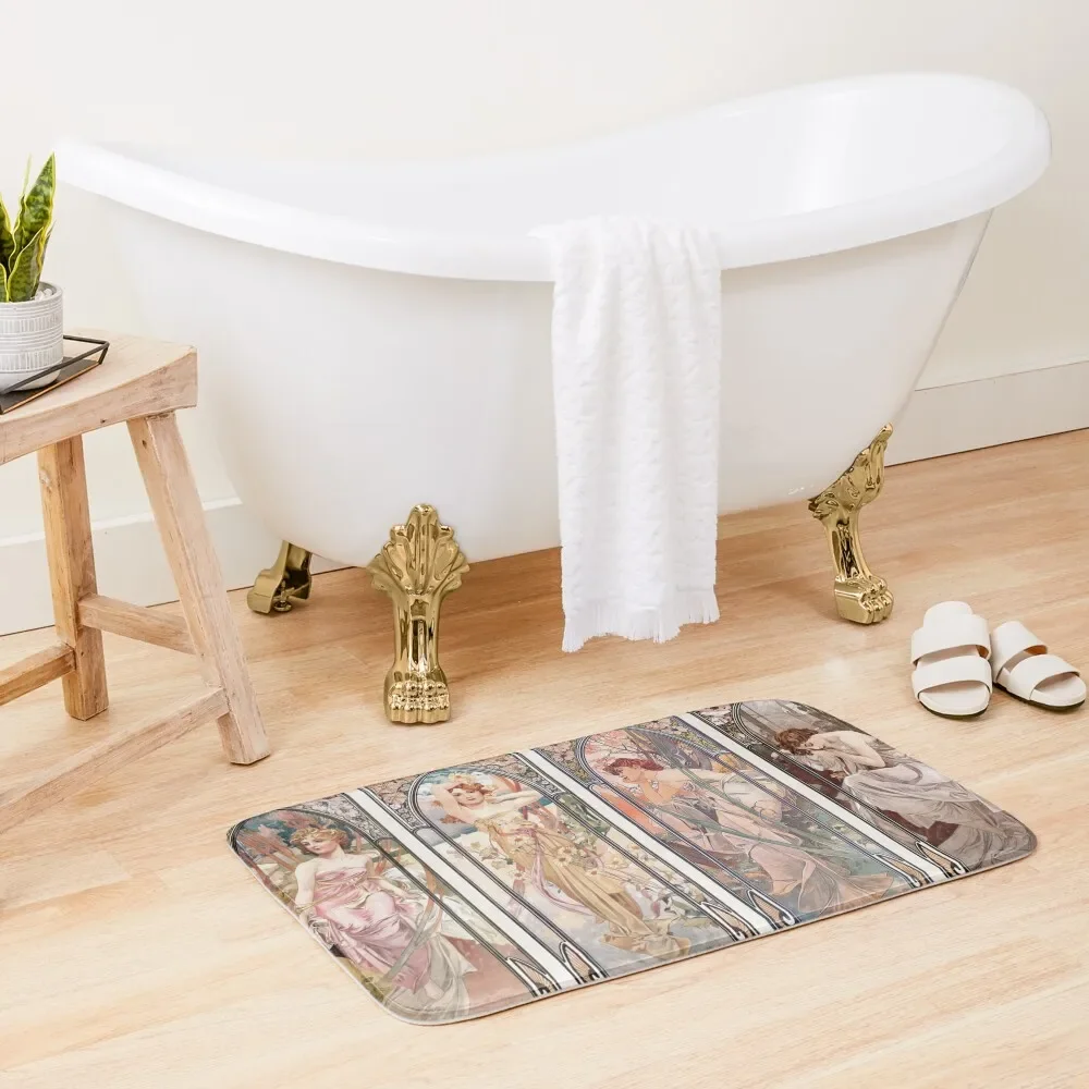 The Times of the Day Alphonse Mucha Bath Mat Modern Bathroom Accessories Rug Foot Mat
The Times of the Day Alphonse Mucha Bath Mat Modern Bathroom Accessories Rug Foot Mat
