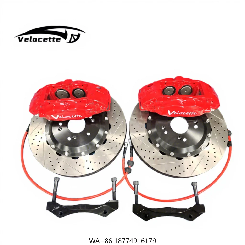 New Velocette OEM 4-Pot 6 Piston Big Brake Calipers Kit F50 330mm/355mm Universal Fitment for Crosstrek-High Quality 1 Year
New Velocette OEM 4-Pot 6 Piston Big Brake Calipers Kit F50 330mm/355mm Universal Fitment for Crosstrek-High Quality 1 Year