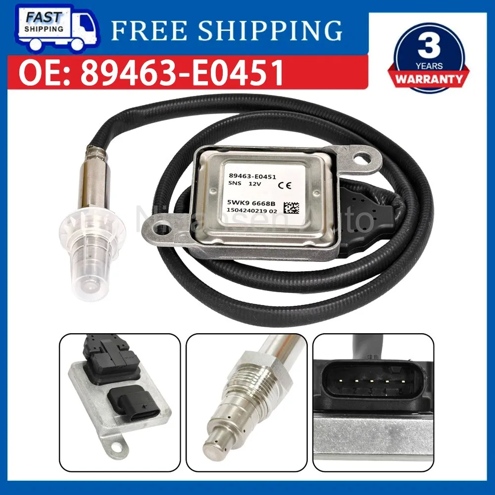 NOX Oxygen Sensor For NGK Probe 5WK96668 89463-E0451 For HINO Nitrogen Oxide Sensor 5WK9 6668 89463 E0451
NOX Oxygen Sensor For NGK Probe 5WK96668 89463-E0451 For HINO Nitrogen Oxide Sensor 5WK9 6668 89463 E0451