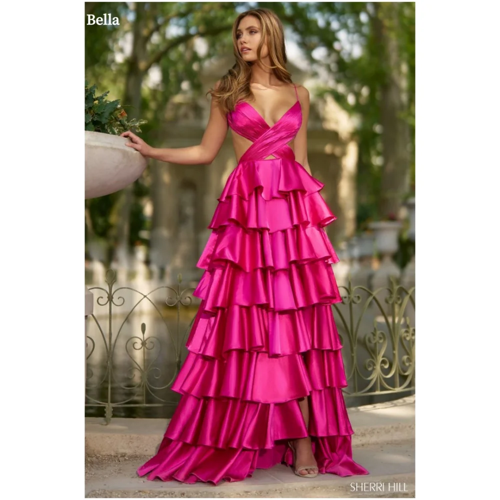 Bella Customize Red Light Satin Criss-Cross robe de soirée Спагетти на бретельках с боковым разрезом Пром платья Свадебное платье без рукавов 2025
Bella Customize Red Light Satin Criss-Cross robe de soirée Спагетти на бретельках с боковым разрезом Пром платья Свадебное платье без рукавов 2025