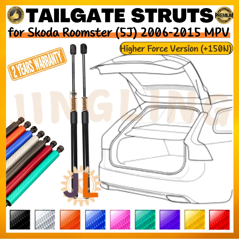 Qty(2) Trunk Struts for Skoda Roomster (5J) MPV 2006-2015 Higher Force Version (+150N) Rear Tailgate Boot Lift Supports Shocks
Qty(2) Trunk Struts for Skoda Roomster (5J) MPV 2006-2015 Higher Force Version (+150N) Rear Tailgate Boot Lift Supports Shocks
