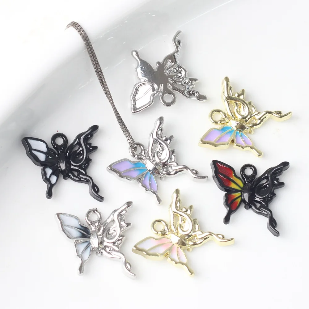 10pcs/lot Simple Zinc Alloy Metal Spray Paint Dripping Oil Butterfly Pendant For DIY Handmade Necklaces Jewelry Accessories
10pcs/lot Simple Zinc Alloy Metal Spray Paint Dripping Oil Butterfly Pendant For DIY Handmade Necklaces Jewelry Accessories