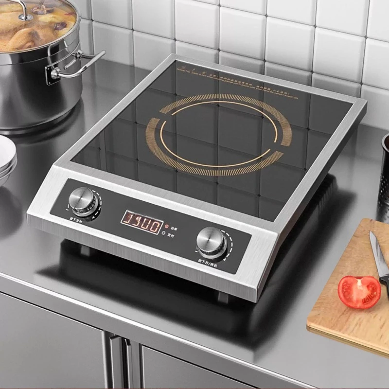 Коммерческая индукционная плита Настольная индукционная плита высокой мощности Кухонное оборудование
Коммерческая индукционная плита Настольная индукционная плита высокой мощности Кухонное оборудование