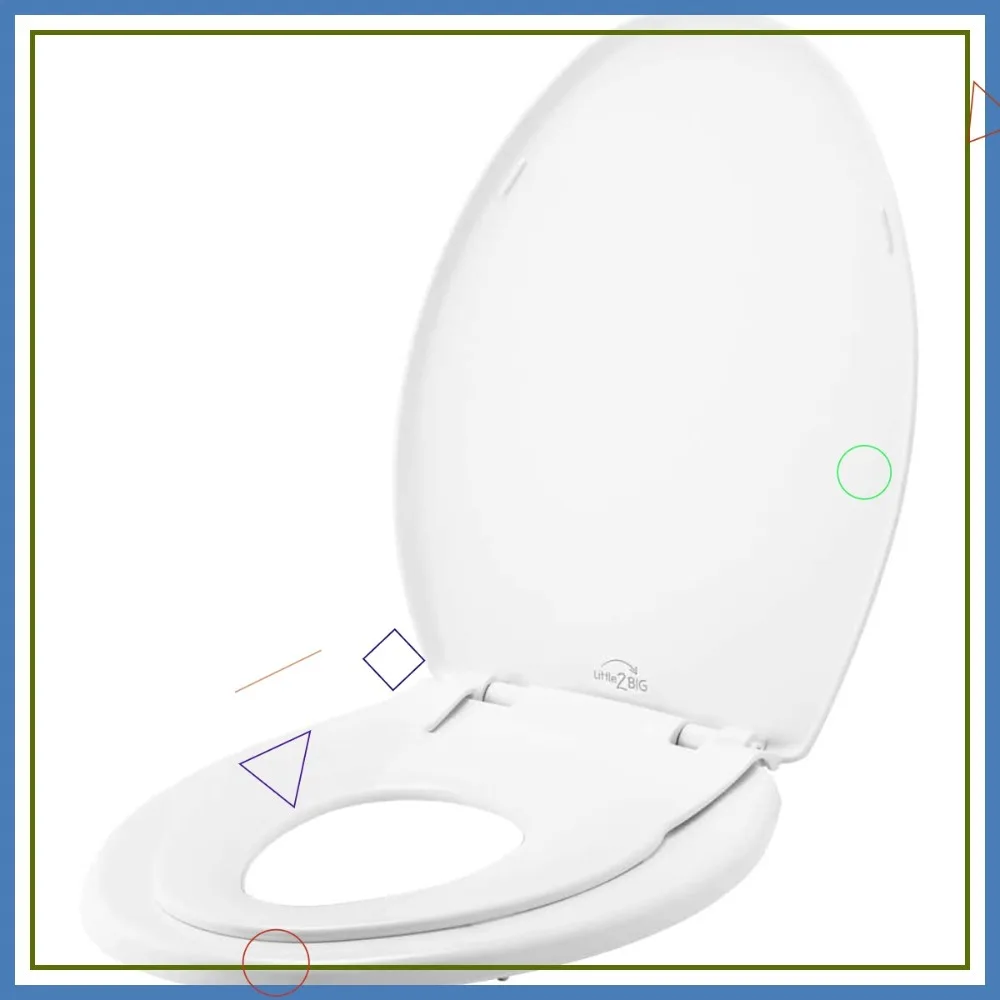 Удлиненная сидушка для унитаза с функцией плавного закрывания и встроенной подставкой для приучения к горшку, простая установка, белая, сделано в США
Удлиненная сидушка для унитаза с функцией плавного закрывания и встроенной подставкой для приучения к горшку, простая установка, белая, сделано в США