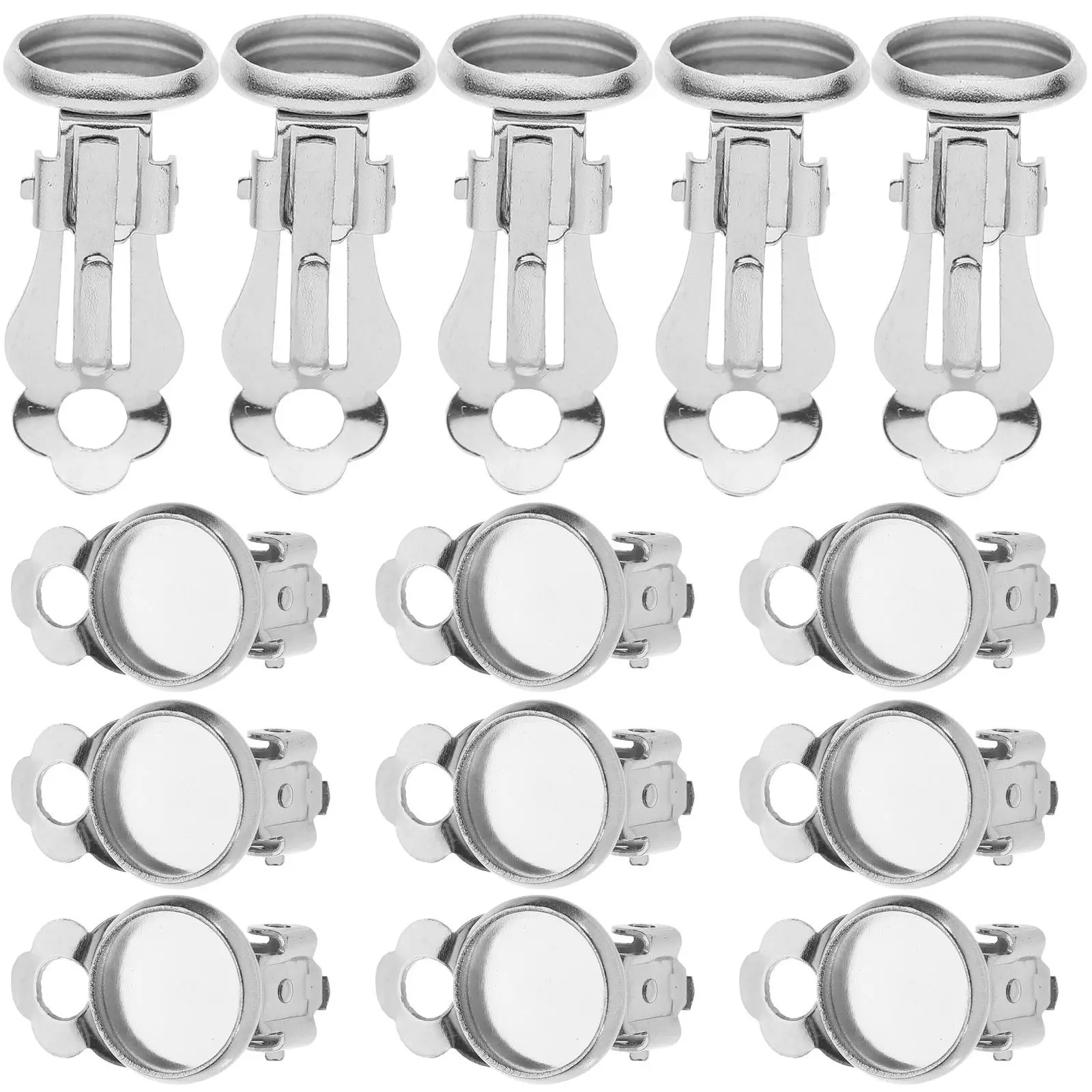 50 Pcs Ear Clips Materials DIY Jewelry Kit Stainless Steel Earring Blanks Beautiful Accessories For Birthday Masquerade Parties
50 Pcs Ear Clips Materials DIY Jewelry Kit Stainless Steel Earring Blanks Beautiful Accessories For Birthday Masquerade Parties
