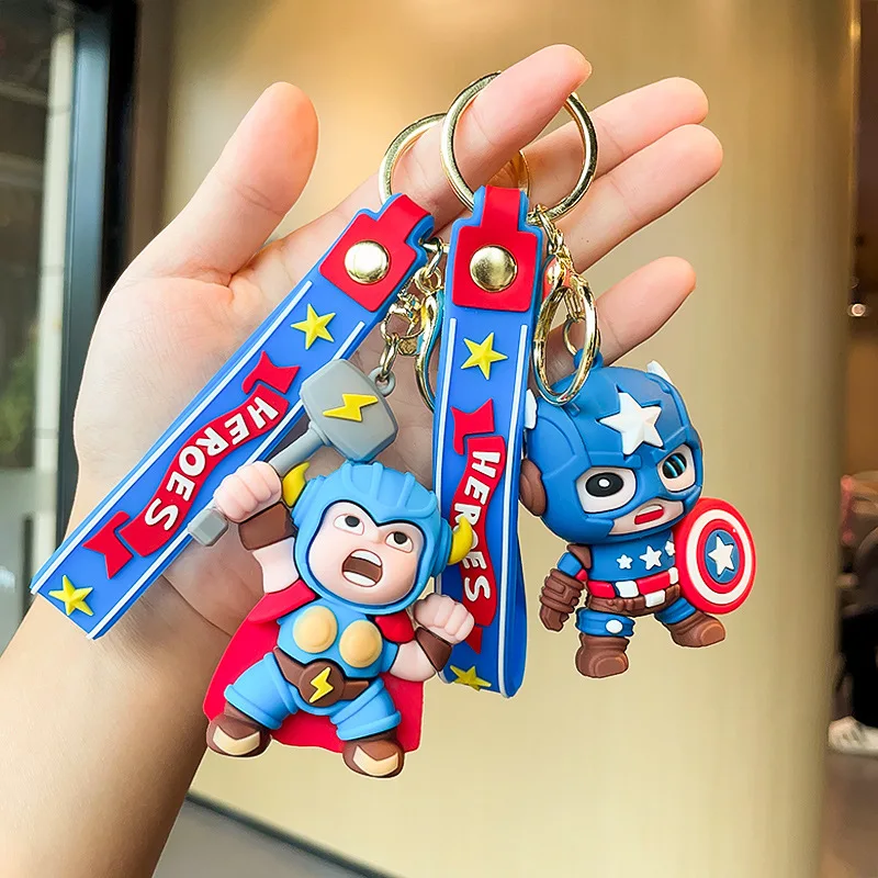 New Version of Q Version of Marvel Avengers Key Chain PVC Creative Cartoon Pack Doll Car Pack Key Chain Children's Gift
New Version of Q Version of Marvel Avengers Key Chain PVC Creative Cartoon Pack Doll Car Pack Key Chain Children's Gift