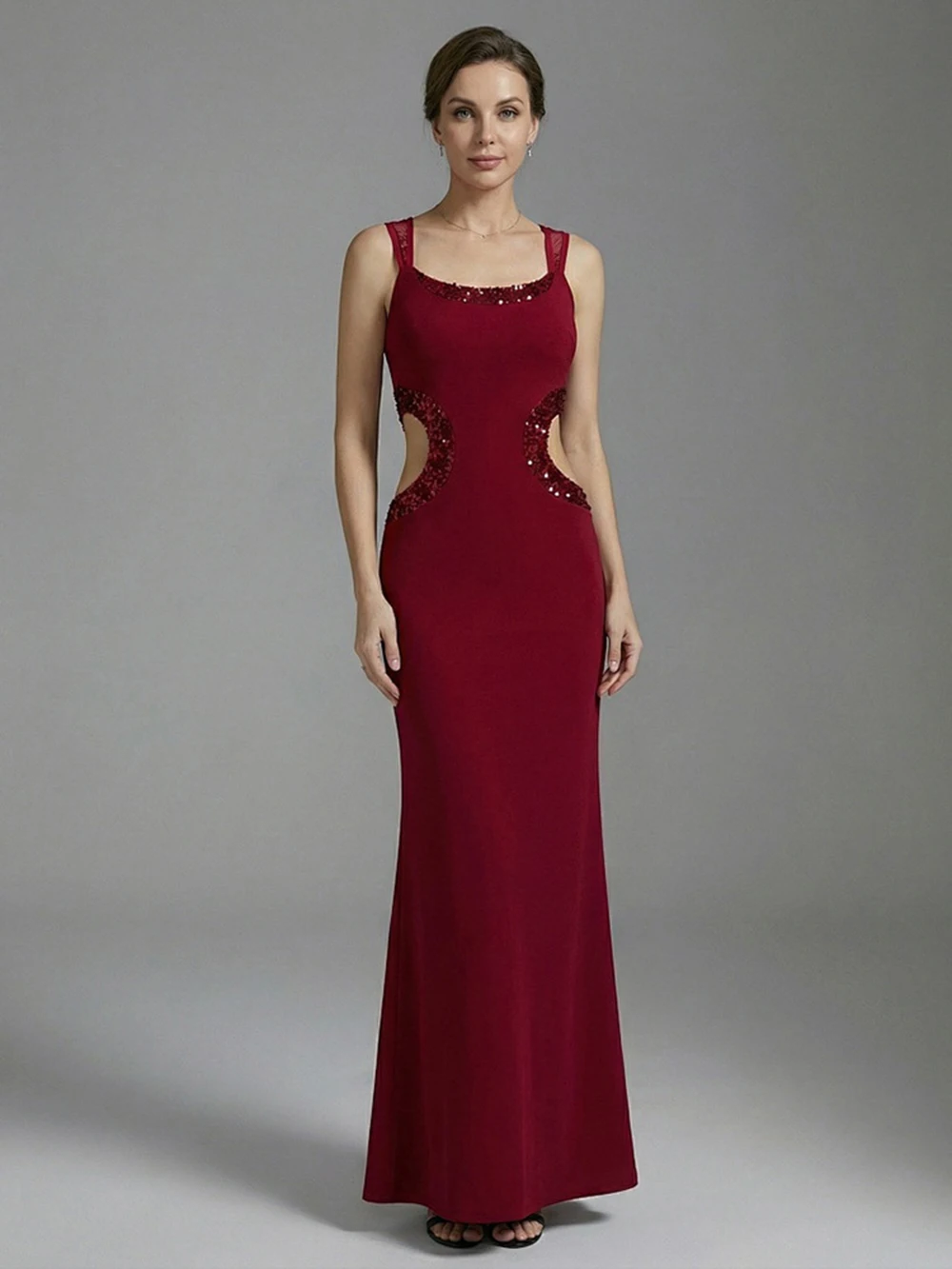Spring And Summer New Sexy Hollow Mesh Splicing Backless Temperament Sequin Wrapped Hip Slit Jumpsuit Long Skirt
Spring And Summer New Sexy Hollow Mesh Splicing Backless Temperament Sequin Wrapped Hip Slit Jumpsuit Long Skirt