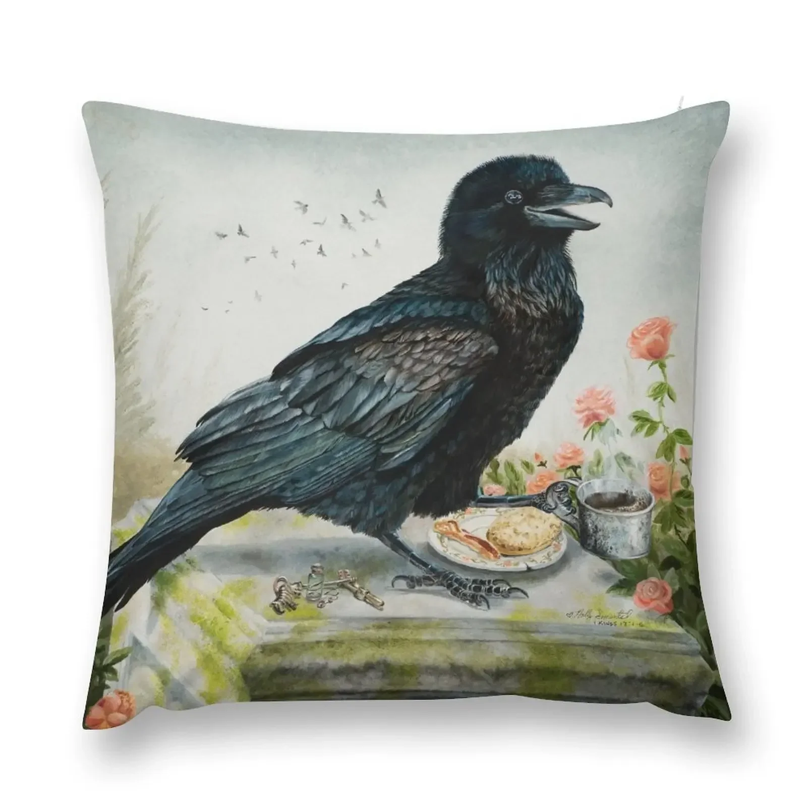 Breakfast With The Raven Throw Pillow Custom Cushion Photo Christmas Covers For Cushions pillow
Breakfast With The Raven Throw Pillow Custom Cushion Photo Christmas Covers For Cushions pillow