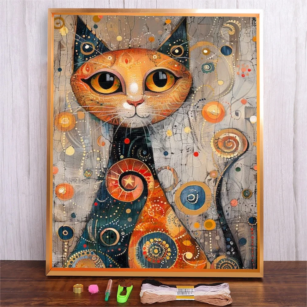 Abstract Cat Printed Canvas Cross-Stitch DIY Counted Embroidery Cartoon Full Patterns Handicraft Hobby Crafts Wholesale Gift
Abstract Cat Printed Canvas Cross-Stitch DIY Counted Embroidery Cartoon Full Patterns Handicraft Hobby Crafts Wholesale Gift