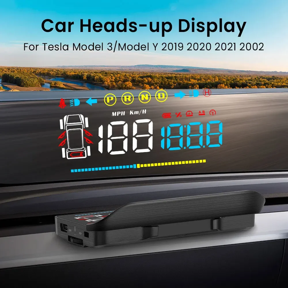 Car HUD Head Up Display T4 For Tes la Mode 3 &Mode Y Car Projector Speedometer Windshield Intelligent System Speeding Alarm
Car HUD Head Up Display T4 For Tes la Mode 3 &Mode Y Car Projector Speedometer Windshield Intelligent System Speeding Alarm