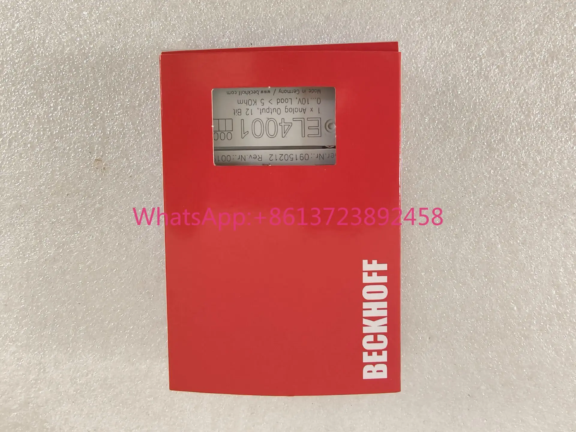 BECKHOFF EL4001 Terminal Module, available in stock
BECKHOFF EL4001 Terminal Module, available in stock