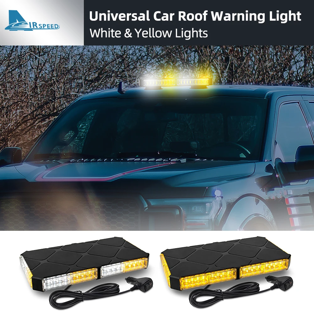 48 светодиодных желтых светодиодных аварийных стробоскопов на крыше, мини-бар для автомобиля, грузовика, снегоочистителя, транспортных средств, предупредительные огни, 1 шт. 
48 светодиодных желтых светодиодных аварийных стробоскопов на крыше, мини-бар для автомобиля, грузовика, снегоочистителя, транспортных средств, предупредительные огни, 1 шт.