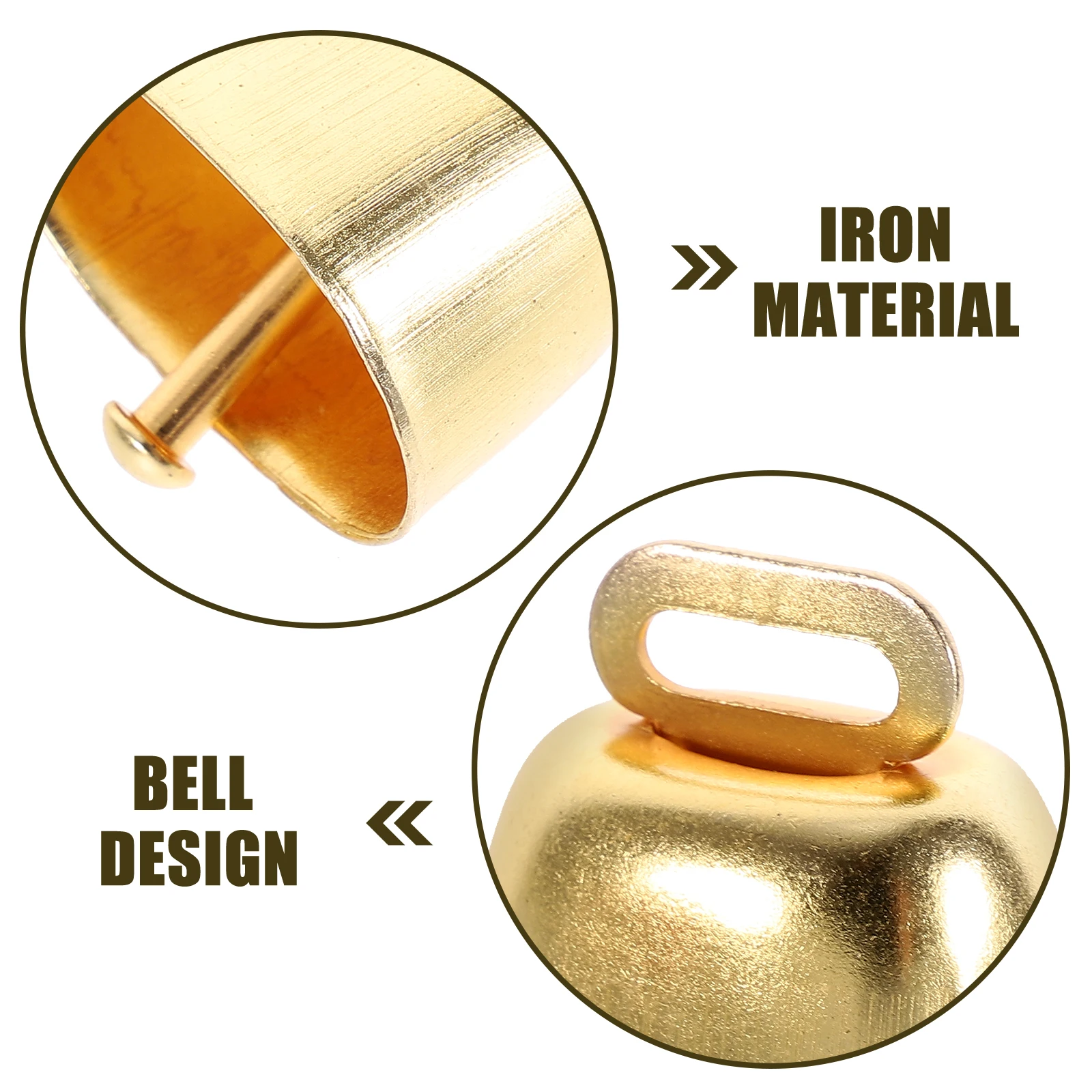 15pcs Pet 35mm Golden Cow Bells for Cattle Sheep DIY Christmas Decoration Loud Sound Metal Bells Smooth Practical
15pcs Pet 35mm Golden Cow Bells for Cattle Sheep DIY Christmas Decoration Loud Sound Metal Bells Smooth Practical