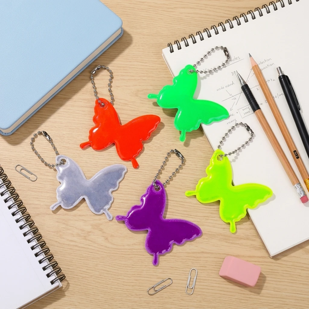 10PCS Safety Reflector Night Walking Safety Gear Cycling High Visibility Glow in the Dark Keychain A butterfly-shaped party gift
10PCS Safety Reflector Night Walking Safety Gear Cycling High Visibility Glow in the Dark Keychain A butterfly-shaped party gift