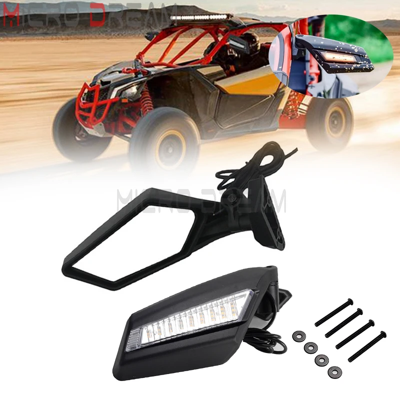 Rearview Mirror w/ LED Turn Signal Light Rear Side Mirrors for Can Am Maverick X3 R Max R Commander 2017-2022 UTV 715002898
Rearview Mirror w/ LED Turn Signal Light Rear Side Mirrors for Can Am Maverick X3 R Max R Commander 2017-2022 UTV 715002898
