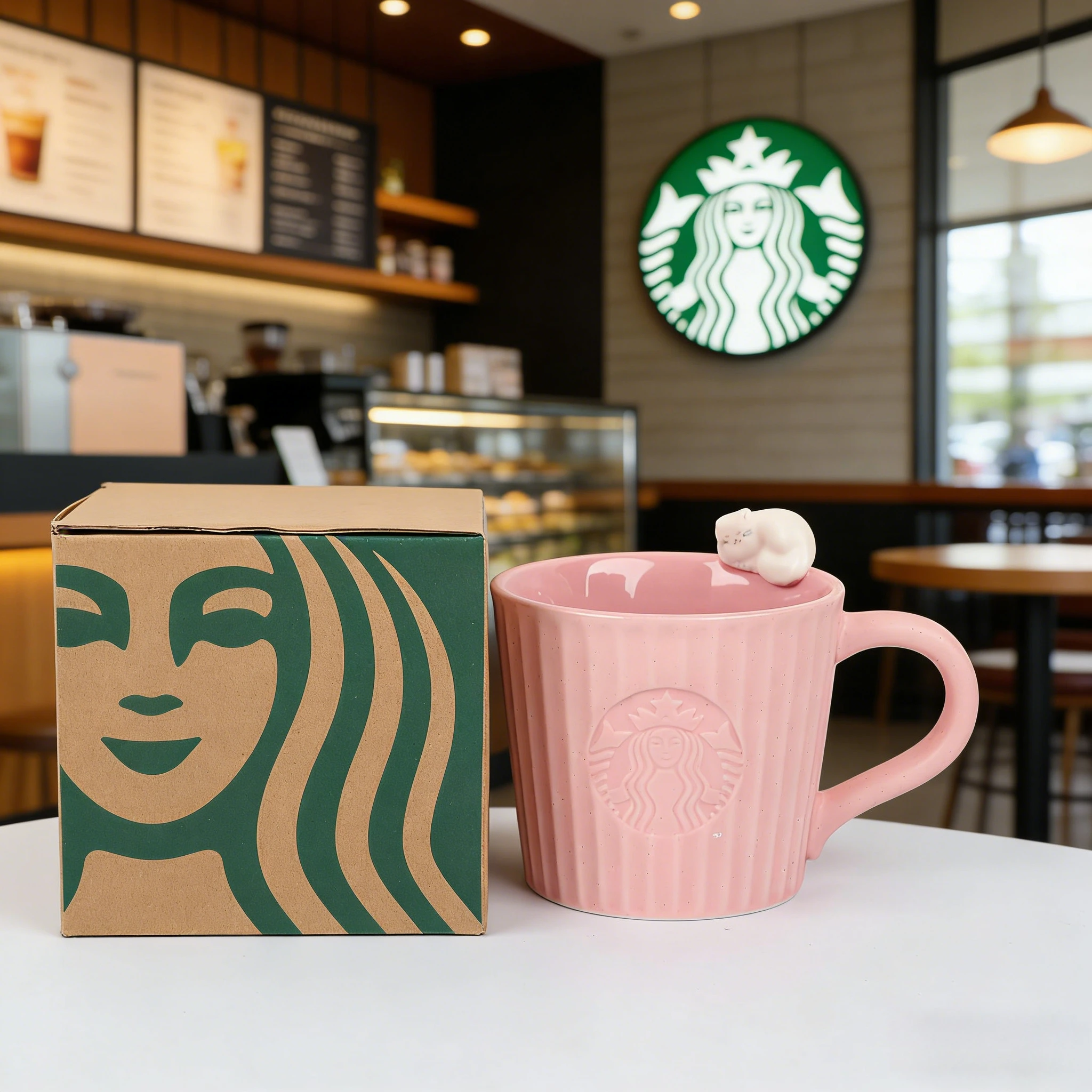 Starbucks Limited Sakura Cat Mug Pink Speckled Ceramic Cup Cute Cat Topper Ideal Gift For Lovers
Starbucks Limited Sakura Cat Mug Pink Speckled Ceramic Cup Cute Cat Topper Ideal Gift For Lovers