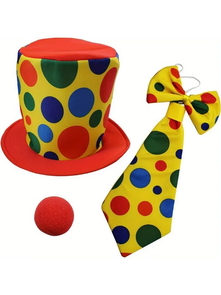 A complete set of clown costumes including clown wigs and gloves are suitable for Halloween parties and mardi Gras
A complete set of clown costumes including clown wigs and gloves are suitable for Halloween parties and mardi Gras