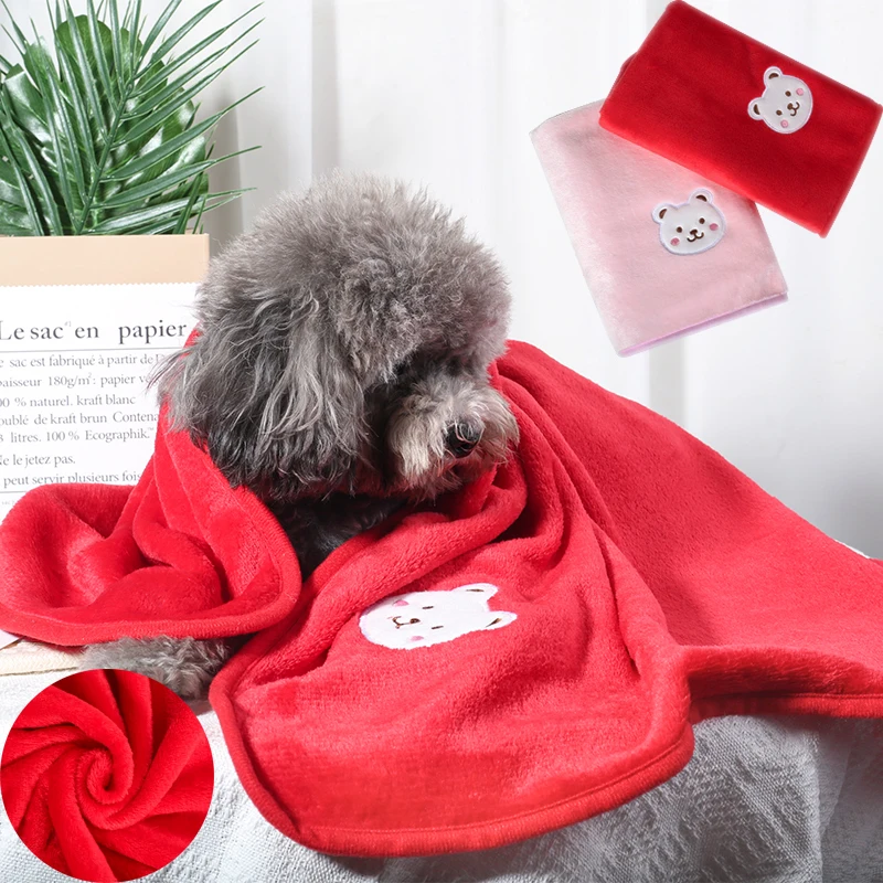 Soft Fluffy High Quality Pet Sleeping Blanket Flannel Dog Blanket Bear Pattern Pet Mat Warm Comfortable Blanket for Cat Dogs 
Soft Fluffy High Quality Pet Sleeping Blanket Flannel Dog Blanket Bear Pattern Pet Mat Warm Comfortable Blanket for Cat Dogs
